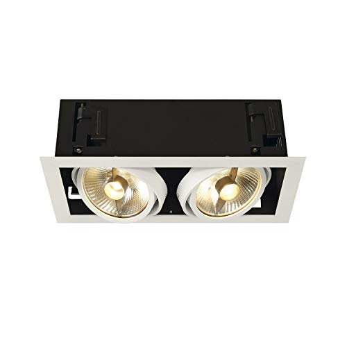 Preisvergleich Produktbild SLV Deckeneinbauleuchte KADUX 2 / Spot, Fluter, Deckenstrahler, Deckenleuchte, Einbau-Leuchte LED, Innen-Beleuchtung / GU10 75.0W weiß