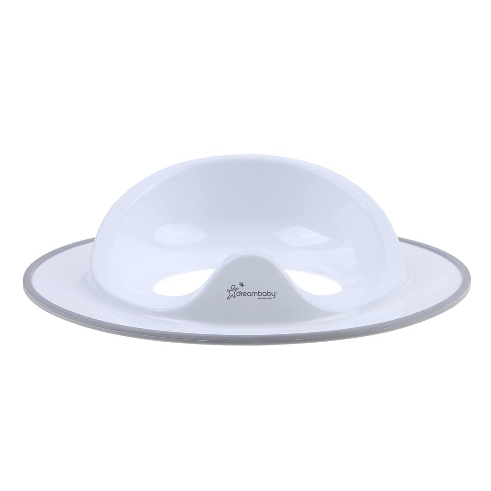 Dreambaby Toilet Trainer Potty Seat Topper - Comfortable Contoured Shape - with Hanging Loop - Grey - Model L6026