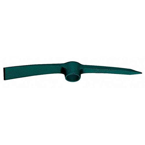 LEBORGNE - Pioche Terrassier Douille Ovale 2 kg Sans Manche - Pour Terrassement et Gros Travaux de Jardin - Acier Forgé Trempé - Pointe Diamant - Idéal Pour Creuser - Couper Racines Et Dépierrer