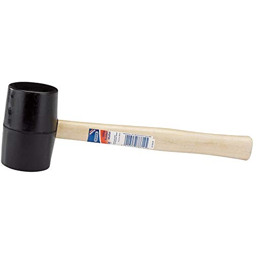 Image of Draper 78614 Rubber Mallet with Hardwood Shaft, 620g,Blue
