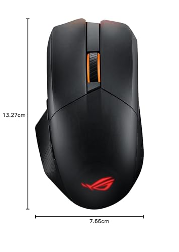 ROG Chakram X Origin Mouse da Gaming RGB Wireless, frequenza di polling 8000 Hz, tripla connettività a bassa latenza, joystick analogico, 11 pulsanti programmabili, ROG AimPoint, Nero - Mouse gaming - Immagine 5
