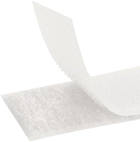 Belcro [Blanco] Cinta de Gancho y Bucle para Coser Doble Cara [5 Metros x 40 mm] Hook y Loop [NO ADHESIVO] Tira Extra Fuerte y Resistente para Costura Ropa Manualidades Bricolaje