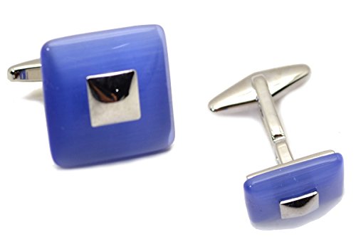 Kenneth Cole Reaction Mens Cat Eye Domed Square Cuff Links