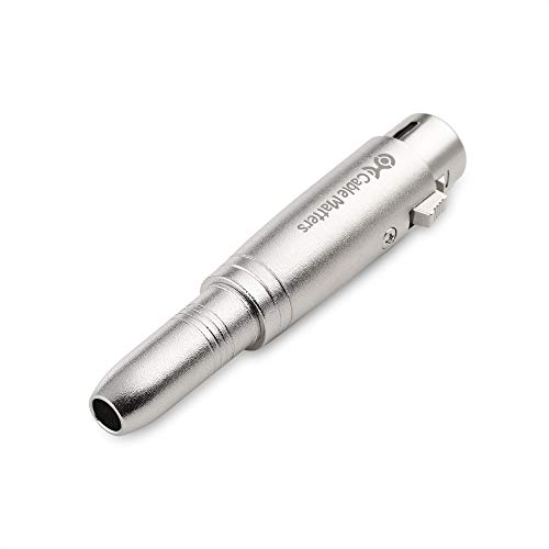 Cable Matters 2-Pack Adaptador 6.35mm TRS a XLR Hembra a Hembra miniatura 3