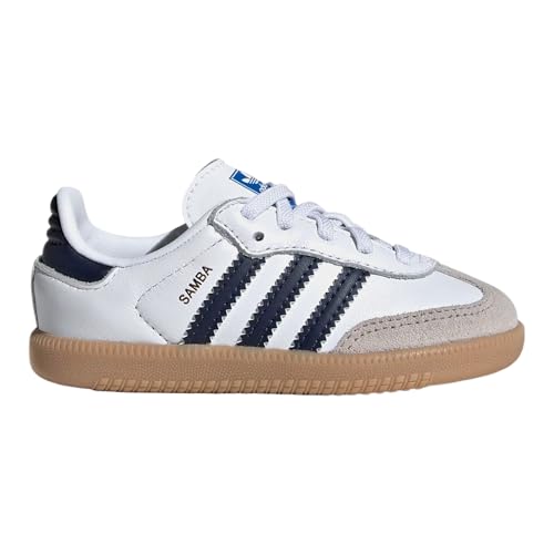 adidas Samba OG Infant Toddler Lifestyle Shoes (Cloud White/Night Indigo/Gum)