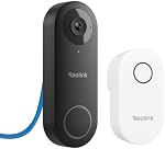 REOLINK Sonnette de porte vidéo PoE caméra - 180° Diagonal, 2K IP Caméra de sécurité extérieur avec Chime, 2-Way Parler, Plug & Jouer, stockage local sécurisé, pas de frais mensuels