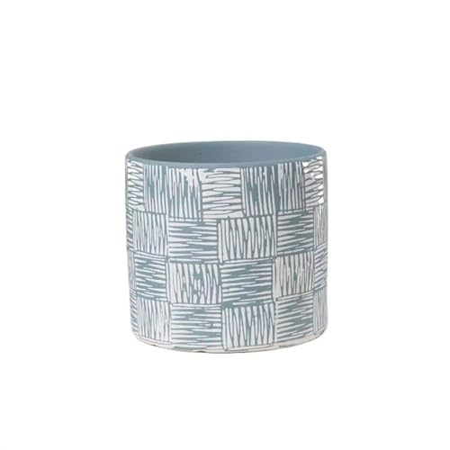 Cache pot ceramique bleu pour une maison végétale et moderne - 2