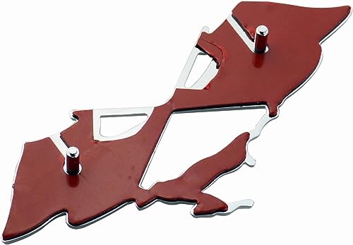 Image of 2Pcs Metal Impala SS Emblems Rear Side Crossed Flags Badge Replacement for 61-62 Chevrolet Chevy Impala 3780964 (Chrome /Red)