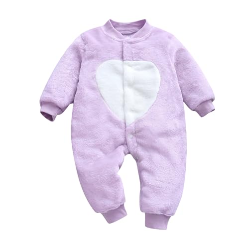 Raopuzi Mono Mameluco para Bebe Recién Nacido 0-15 meses Invierno Franela Pelele Bodies Bebe Niño Niña Traje de Nieve de Invierno de una Pieza para Bebé, Conjunto de Ropa Exterior, Grueso y Cálido