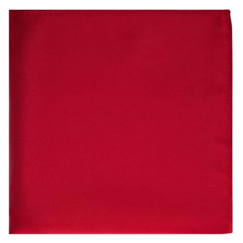 KissTies 1PC/6PCS Satin Pocket Square Solid Color Handkerchief + Gift Box