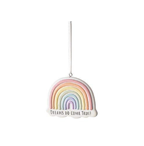 Ganz MX179671 Dreams Do Come True Rainbow Ornament, 3-Inch Width, Resin And Polyresin cover