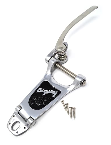 Vibrato Bigsby B3LH gaucher en aluminium poli haut de gamme