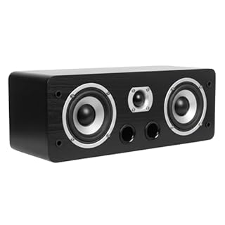 Dynavoice Magic C-4 Noir Mat – Enceinte Centrale Passive 2 Voies, Woofer 2x4 + Tweeter 1", Bass Reflex Frontal, 100W, pour Home Cinéma 5.1 et 7.1