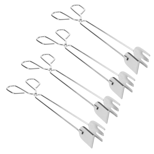 BCOATH 4pcs Garbage Clip Handle Garbage Picker Handicap Grabbers Garbage Clamp Grabber Reacher Gripper Tool Log Grapple Foaming Pump Dispenser Lid Scissor Tongs Serving Handled Reacher