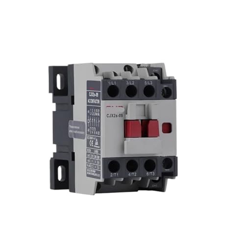 Contacteur ca triphasé CJX2s 12A 3P 1NO 1NC bobine 220V pour rail DIN