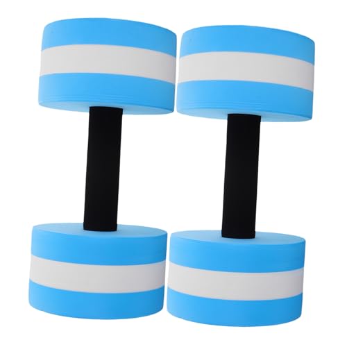 FOYTOKI Water Dumbbells Set 2pcs Lightweight Foam Weights for Aerobics Swimming Pool Exercise Equipment Flotation Belt