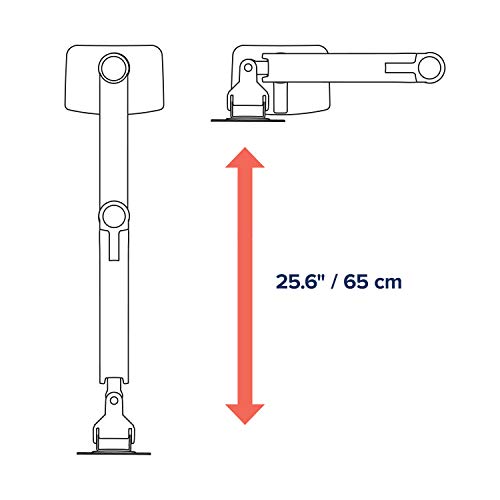 Image of Ergotron - LX Vertical Stacking Dual Monitor Arm, VESA Desk Mount - for 2 Monitors Up to 24 Inches, 7 to 20 lbs Each - White