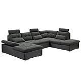 relaxsofa elektrisch verstellbar stoff MIT SCHLAFFUNKTION: Im Handumdrehen lässt sich dieses Bigsofa mit Bettfunktion in ein großes Schlafsofa umwandeln. Dank des praktischen Bettkastens können Sie Ihre Kissen und Decken ganz leicht verstauen.