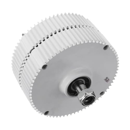 YHYWJHY 3kw 4kw 5kw 6kw Wind Turbine Maglnet Generator 12/24/48v Low Speed 250 RPM Permanent Magnet Generator for Homeuse Low Starting Speed for Home(Single Shaft,12V_5KW)