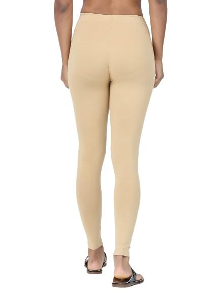 Image of Robinbosky Premium Stretchable Cotton Ankle Legging for Women | Suitable for Formal wear & Casual wear | High-End Elastic Makes The Leggings Squat Proof and Durable for Travel, Yoga, & Workout.