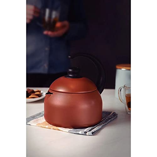 Chaleira Tramontina em Alumínio com Revestimento Interno e Externo Starflon Max Laranja 1,9 L