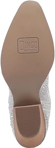 Dingo Boots Women's Rhinestone Cowgirl Fashion Boot, Silver, 8.5 | Image 3