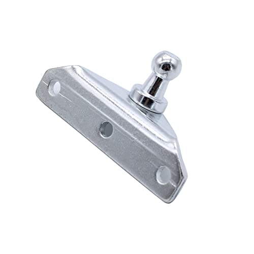 4 Pcs/Set Shlpdfm 10Mm Ball Stud Brackets For Gas Prop Strut Spring Flat-Shaped For 10 Mm Ball Sockets Silver #TOP3