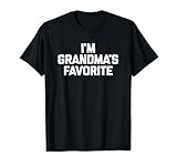 Photo Gallery maglietta divertente con scritta "i m grandma s favorite" (lingua italiana non garantita) maglietta Photo Gallery maglietta divertente con scritta "i m grandma s favorite" (lingua italiana non garantita) maglietta