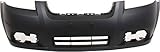 Front Bumper Cover Compatible with 2007-2011 Chevrolet Aveo Primed with Fog Light Holes Sedan