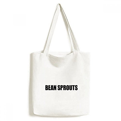 Sac fèves germées fourre-tout lavable grand format pour femme et homme