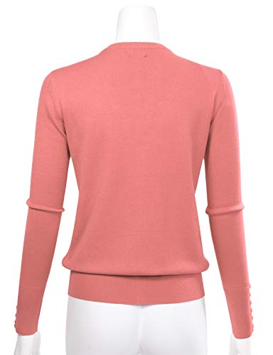 Image of Allsense Women's Long-Sleeve V-Neck Cardigan Sweater | Button Down, Lightweight Soft Knit