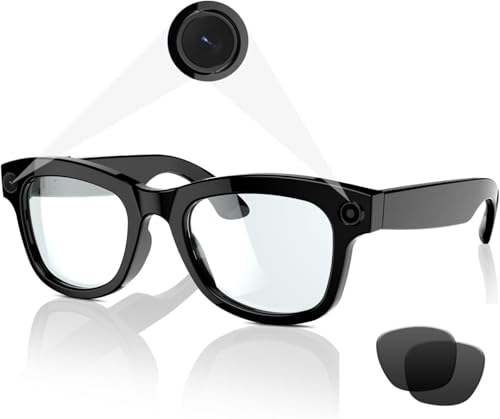 スマート翻訳メガネ AI スマート翻訳メガネ AIスマートグラス チャットGPT搭載・通訳実時間処理 500万画素防振カメラ 内蔵マイクとスピーカー 二重麦ノイズ低減 バッテリー4時間・急速充電 通勤、学習、旅行、娯楽などです屋内および屋外スポーツ用 男女