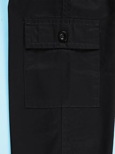 Image of KiddoPanti Boys 100% Twill Cotton Cargo Jogger Pants