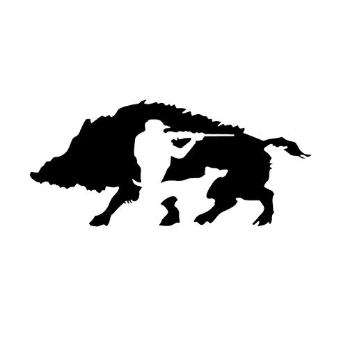 ROPEME 22CM*10CM Car Sticker Fun Hunter Wild Boar Waterproof Auto Accessories Decal Accessories Car Decoration Motorcycle Decals PVC