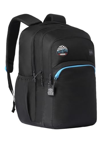 Wildcraft Wiki Nova 40 Backpack For Boys & Girls | 40 Ltr with Laptop Sleeve, DIY Kit, and Three Compartments with Padded Shoulders |Best for Books,Stationery,Lunch Box & Essentials - Black