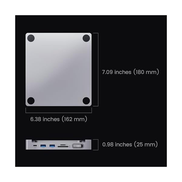 INVZI MagHub 8-in-1 USB C Hub for iMac 24 inch 2021/2023/2024, USB Hub Adapter for M1/M3/M4, 10Gbps USB-C & USB-A, Pop-Up SSD M.2 NVMe/SATA SSD Enclosure, SD/TF, Gigabit Ethernet - Image 7
