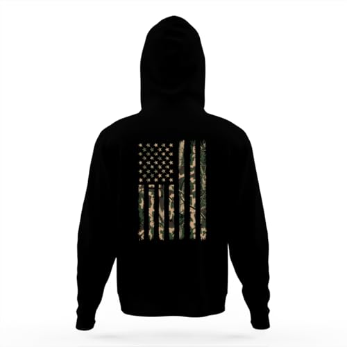 Cool Camo American Flag USA Camouflage The Patriotic Hoodies for Teen Girls Boys Kangaroo Pocket Sweatshirt4