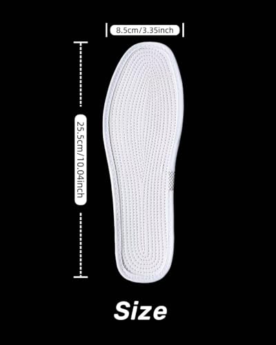 Image of 5 Pairs Insoles for Women, Zero Drop, Cotton Insoles, Washable & Reusable, Sweat Absorbing & Odor Control, US Women 7.5 /Men 6 /EU 40 - Minimalist & Breathable