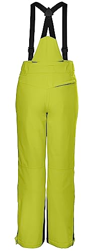 killtec Jungen Funktionshose/Skihose mit abzippbarem Latz, Schneefang und Kantenschutz KSW 79 BYS SKI PNTS, Lime, 164, 37310-000