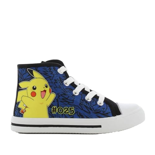 Ya en mundofriki.es: Leomil Pokémon Zapatos niños Zapatos Pikachu 25, Ideal para la Escuela y el Tiempo Libre, Negro