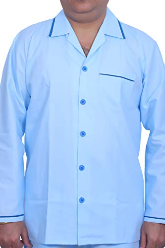 Image of Emperor Men's Cotton Plain /Solid Night Suit Pack of 1