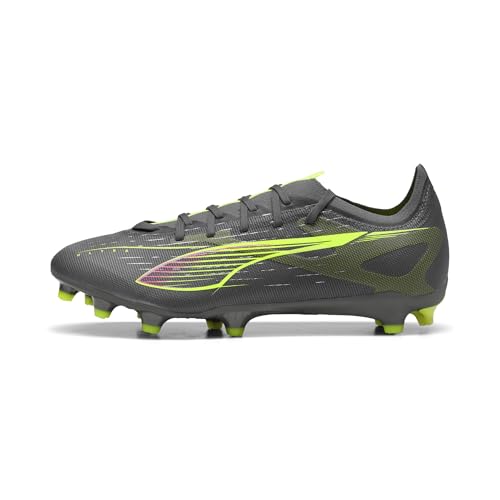 Image of PUMA Mens Soccer, Matte Aged Silver Yellow Alert Blue Gray, 10