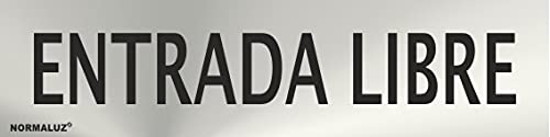 Informativa Entrada Libre Acero Inoxidable Adhesivo De 0,8Mm 50X200 Mm En Oferta Normaluz Rd707094 - Señal Adhesiva Rectangular Entrada Libre Acero Inoxidable Adhesivo 0,8 Mm 5X20 Cm Con Cte, Ripci