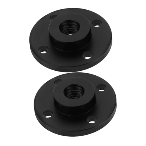 KOMBIUDA 2個 マイクスタンド マイクフランジマウント グースネックマイクブラケット マイク壁掛けブラケット ユニバーサルマイクブラケット ネジ式マイクマウント Black アルミニウム合金