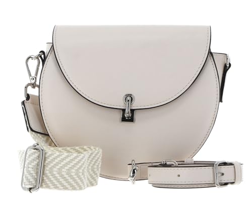 Bolso bandolera Kisa Midi Seidenfelt Manufaktur color crema