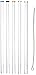 KOCH Glas Trinkhalm, gerade, farbig sortiert, mit Bürste, 5er Set