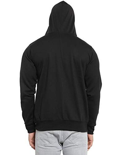 Image of Scott International Men's Solid Cotton Hoodies for Men, Trendy and Comfortable Sweatshirts for Men, Stylish Winter Wear with Hood and Pockets, Fashionable Hooded Sweatshirts