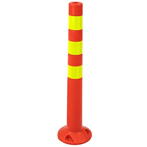 PrimeMatik - Panneau et balisage Poteau pour le trafic 750x80mm avec des réflecteurs