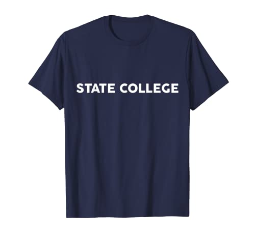 Camiseta que dice STATE COLLEGE Camiseta Simple City Camiseta