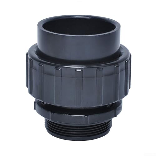 Conector rápido de tubería de piscina Conector de enchufe deslizante de PVC de 60 mm Piezas de repuesto Accesorios de tubería de bomba de piscina Instalación del sistema de agua Negro